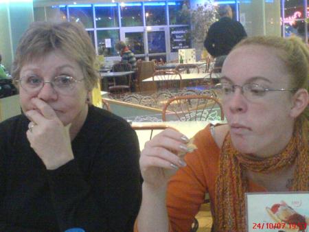 maman et steph au resto