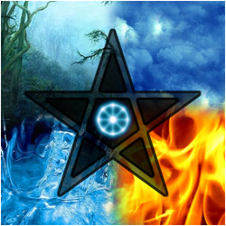 l'ange aux ailes d'argent, ange  dont les �l�ments sont l'eau et le feu